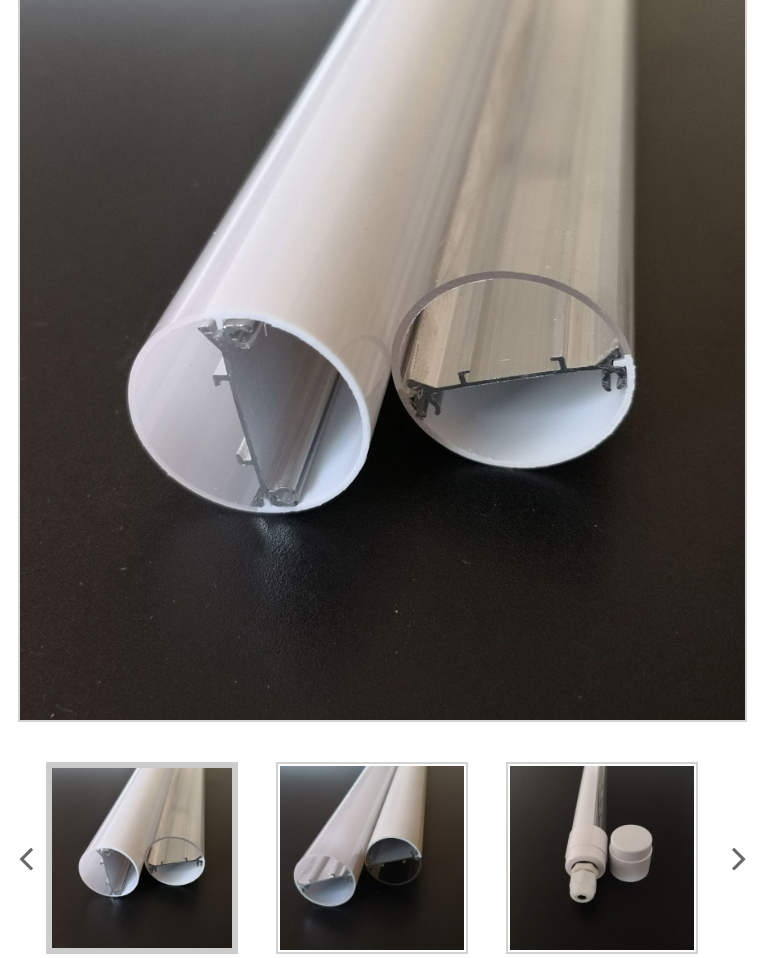 LED-Rohrgehäuse mit flammhemmender Note von V0 und EN45545-2 Zertifizierung