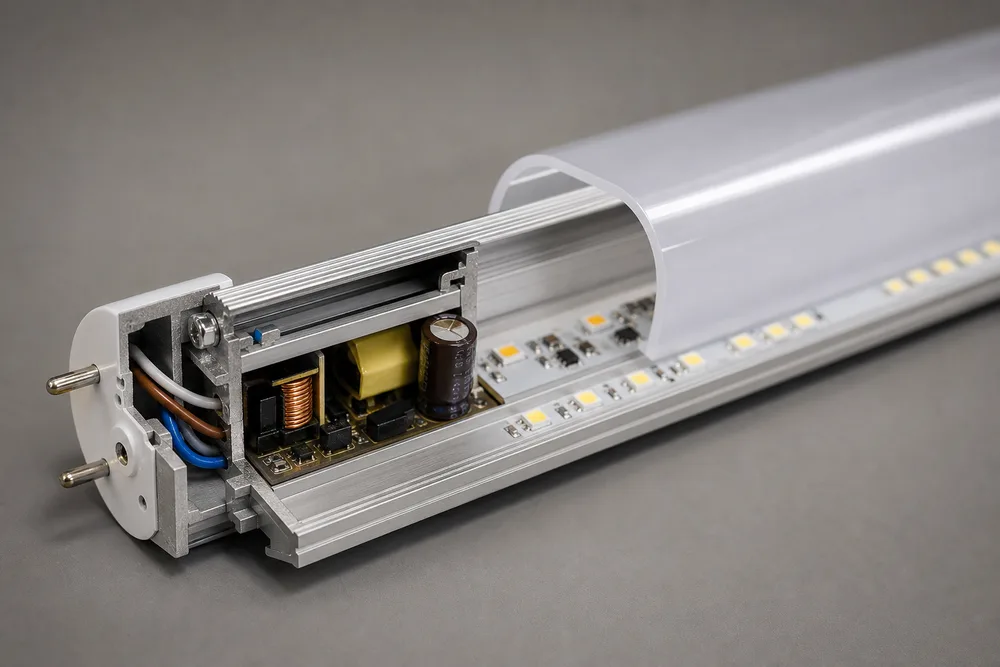 Warum sollten Sie sich für ein T12-LED-Röhrengehäuse entscheiden, das zur Hälfte aus Aluminium und zur Hälfte aus Kunststoff besteht?