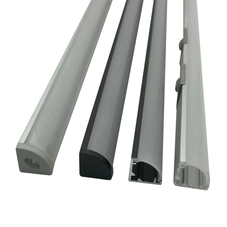 LED-Aluminiumprofile für LED-Streifen Einbaumontage mit Spitze